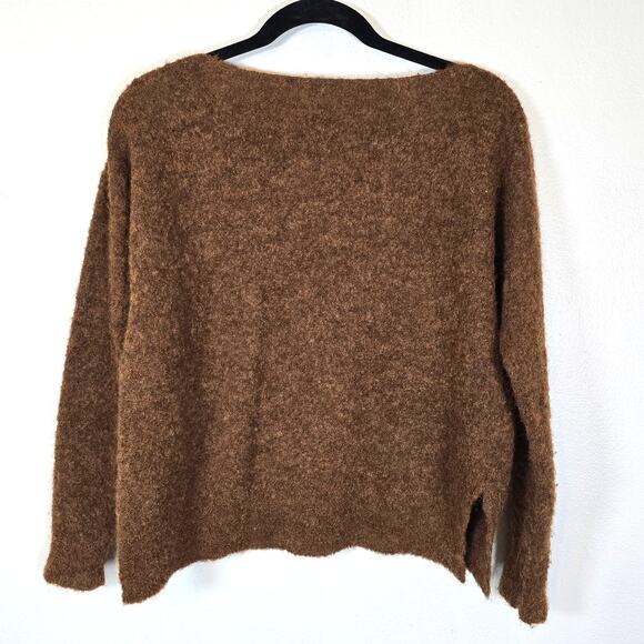 Peruvian Connection Sweater Women's XS Brown Alpaca Blend Casual Winter Staple - Picture 2 of 6
